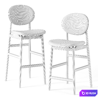 Outline Barstool by Ariake 3D Model Corona