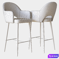 Martin Stool Deep House 3D Model Vray, Corona
