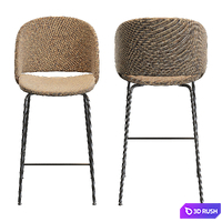 Bontempi Polo barstool covered 3D Model Vray