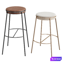 Eman high stool 3D Model Vray