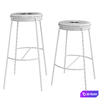 Eman high stool 3D Model Vray