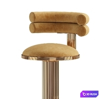 Bar chair MULLIGAN 3D Model Corona