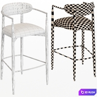 MNAMA Bar Stool 3D Model Corona