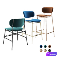 Сalligaris Fifties Bar Stool 3D Model Corona