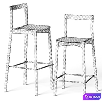 Gemla Nordic Bar Chair 3D Model Vray, Corona
