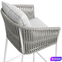 Coco Republic Catalina Outdoor Barstool 3D Model Vray, Corona