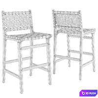 Stool Calixta 3D Model Vray, Corona