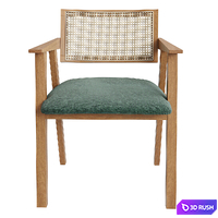 Baldo rattan chair by La Redoute Interieurs 3D Model Corona