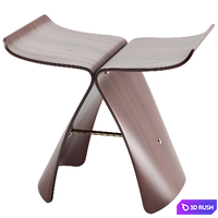 Butterfly Stool By Vitra 3D Model Vray, Corona