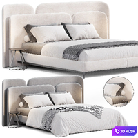 Lauren bed by Thehighwall 3D Model Corona
