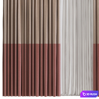 Curtain #331 3D Model Vray, Corona