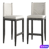 Abi Bar Chair 3D Model Vray