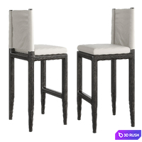 Abi Bar Chair 3D Model Vray