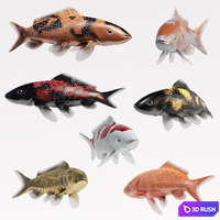 Koi Fish for Ponds and Lakes (Med-Poly) 3D Model Vray, Corona