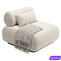 Armchair ERFUD Cazarina 3D Model Corona