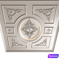 Illuminated ceiling in classic style 005 3D Model Vray, Corona