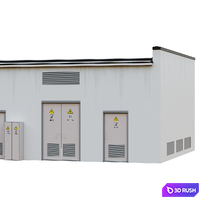 Transformer substation 3D Model Corona
