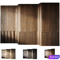 Headboard 3D Wall Panel 27 3D Model Corona