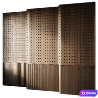 Headboard 3D Wall Panel 27 3D Model Corona