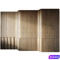 Headboard 3D Wall Panel 27 3D Model Corona