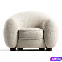 Maison Royere - Polar Bear armchair 3D Model Vray