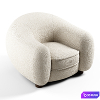 Maison Royere - Polar Bear armchair 3D Model Vray