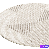 Round Rug Mars by Benuta 3D Model Corona