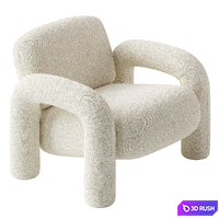 Armchair BUBO 3D Model Corona