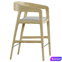 Rechoto bar chair 3D Model Vray, Corona