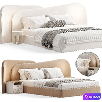 Gaspra Modern Bed By Elmalekfurniture 3D Model Corona