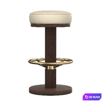 BAR007 bar stool 3D Model Vray, Corona