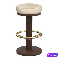 BAR007 bar stool 3D Model Vray, Corona