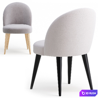 Dining soft chair Timon II 3D Model Corona