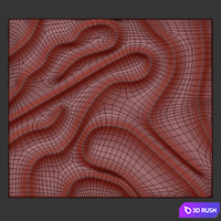 Wall 3D Panel 43 3D Model Corona