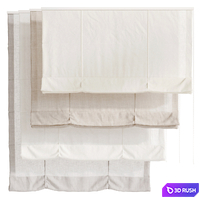 Roman blinds 05 3D Model Corona
