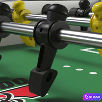 Kicker Tornado T3000 Foosball Table 3D Model Corona