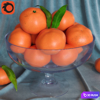Tangerines 3D Model Corona