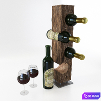 Wine Racks 3D Model Corona