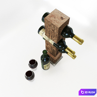 Wine Racks 3D Model Corona