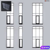 Structural glazing 3 3D Model Corona