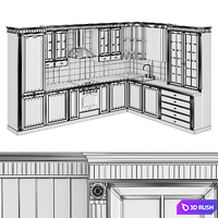 Old_Italian_Kitchen # 2 3D Model Vray
