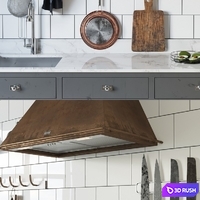 Kitchen in Scandinavian style 3D Model Corona