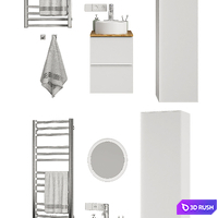 Ikea Godmorgon set 9 3D Model Vray, Corona