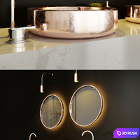 Bathroom 3D Model Corona