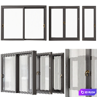 Entrance window number 004 3D Model Vray