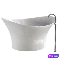 FLOWER STYLE WHITE By Glass Design 3D Model Vray