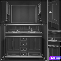 Bathroom Furniture 14 3D Model Vray, Corona