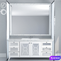 Bathroom Furniture 16 3D Model Vray, Corona
