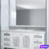 Bathroom Furniture 16 3D Model Vray, Corona