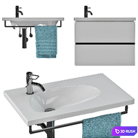 Laufen_ PALOMBA_washbowl_Part 1 3D Model Vray